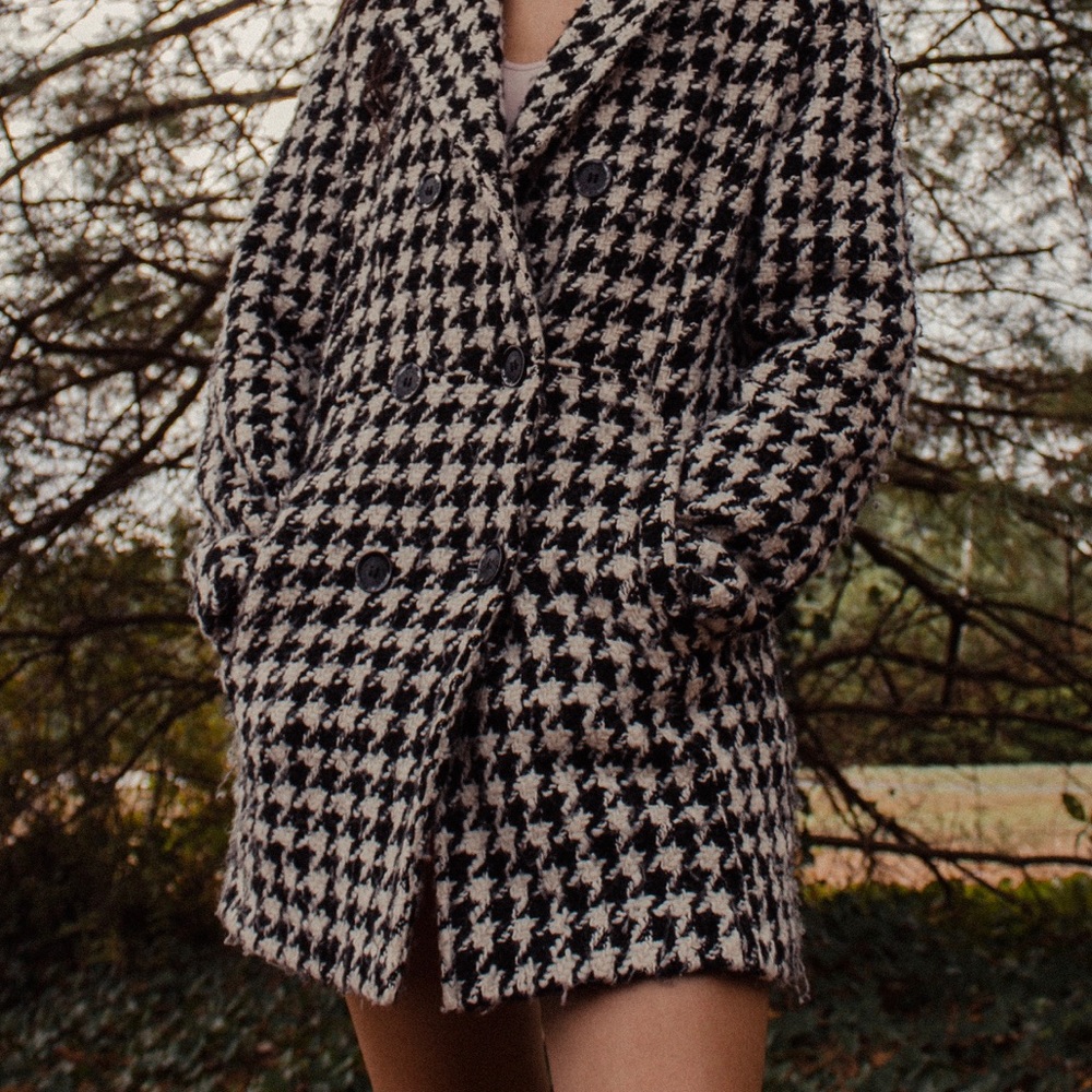 Vintage Houndstooth Coat